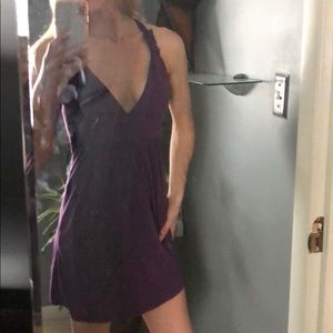 Purple dress, strappy. Size L